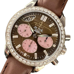 オメガ OMEGA デビル コーアクシャル クロノグラフ 4679.60.37 K18ホワイトゴールド 腕時計 レディース 中古
