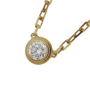 カルティエ Cartier ダムール ダイヤモンド ペンダント ネックレス SM K18YG ダイヤモンド ジュエリー 中古