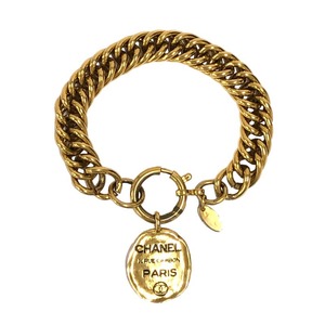 シャネル CHANEL チェーン ブレスレット ゴールド メタル アクセサリー 中古