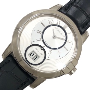 ハリーウィンストン HARRY WINSTON ミッドナイト ビッグデイト オートマティック MIDABD42WW03 K18WG/革ベルト 腕時計 メンズ 中古