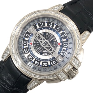 ハリーウィンストン HARRY WINSTON オーシャン レトログラード オートマティック OCEAHR42WW001 K18WG/革ベルト 腕時計 メンズ 中古