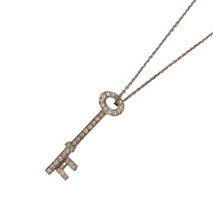 ティファニー TIFFANY＆CO オーバルキーダイヤモンドネックレス Pt950プラチナ ジュエリー 中古