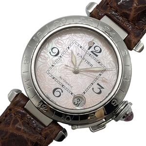 カルティエ Cartier パシャＣ メリディアン ２００４年クリスマス限定 W3107099 シルバー SS 腕時計 レディース 中古
