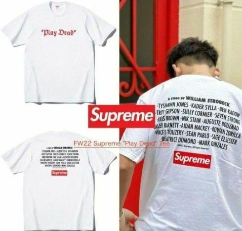 Supreme Play Dead Tee White Box Logo