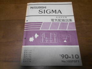 B3526 / シグマ SIGMA E-F11A.F13A.F15A.F17A.F25A.F27A 整備解説書 電気配線図集 90-10