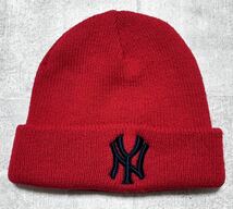 ニューヨークヤンキース クーパーズタウン ニット帽 ニットキャップ MLB　　New York Yankees メジャーリーグ ビーニー ワッチ 柳8794_画像1