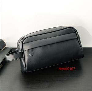  clutch bag men's second bag in stock smaller a4 stylish feeling of luxury black /STB135