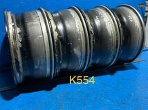 〈K554〉ホイール4本セット　ESTATUS 18インチ7.5J オフセット＋48 PCD5H100 ハブ67mm ボルト穴13mm_画像8