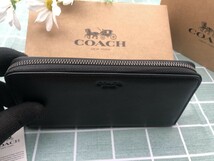 コーチ COACH 財布 長財布 新品未使用 ブラック メンズ レザー ウォレット クリスマスプレゼント ギフト ブランド A169_画像3