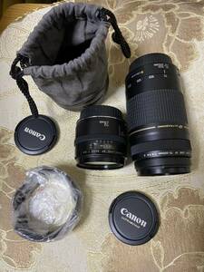  ★CANON LENS EF 24mm 1:2.8 ＆Canon EF 75-300mm f4-5.6カメラレンズ EFマウント オートフォーカス★0630H