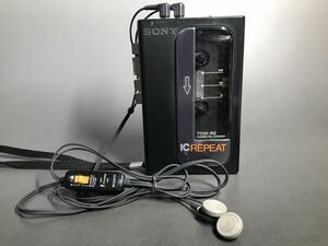 SONY ソニー IC REPEAT TCM-R2 カセットレコーダー リモコン イヤホン付 ジャンク