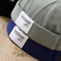 美品 デニム セーラーハット 帽子 バケットハット ロール 漁師帽 メンズ レディース 100%綿 カジュアル 復古_画像3
