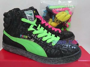 28cm PUMA ALIFE FIRST ROUND 345556-01 BLACK/FLUO PINK/FLUO YELLOW エーライフ ファースト ラウンド ブラック×マルチ 500足限定 プーマ