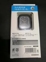 【3コ】エレコム Apple Watch series7 41mm フルカバーケース プレミアムガラス 反射防止 ブラック AW-21BFCGMBK 4549550240376_画像4