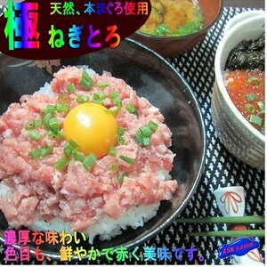 5本、黒マグロ「極 ねぎとろ500g」山かけ、手巻き、軍艦...味が違います！！