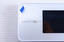 ●KDDI Speed Wi-Fi 5G X12 NAR03 モバイルルーター アイスホワイト/白 長持ちバッテリー 軽量【10890130】_画像3