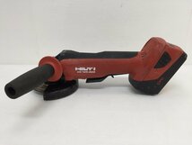 ●HILTI ヒルティ AG125-A22 アングルグラインダー 充電式 コードレス 切断 研磨 充電器付き【20397612】_画像2