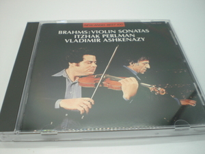 1CD　ブラームス：ヴァイオリン・ソナタ全集　パールマン、アシュケナージ　1983年　国内盤　倉3