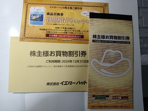 送料無料★イエローハット株主優待券　3000円分+「油膜取りウォッシャー液2.5L」★2024/12末迄