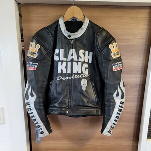 KADOYA クラッシュキング レザージャケット カドヤ CLASH KING スカル サイズM