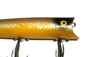 ■s3625 HEDDON LUCKY13 ヘドン ラッキー13 オールド 希少 書き目 首割れ pg イエローアイ 50s～■