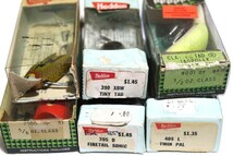 ■s3448 HEDDON BOX LUCKY13 ヘドン ラッキー13 タドポリー ソニック ツインパル オールド 希少 ボックス セット rh xbw l■_画像8