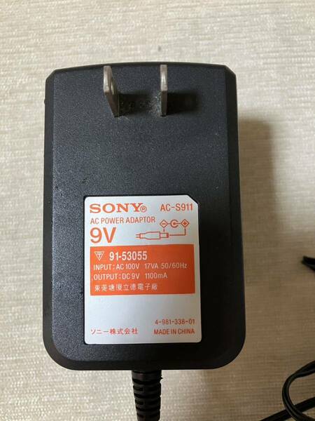 【 即決 】ソニー AC-S911 SONY 9V 1100mA ACアダプター 送料込 匿名配送