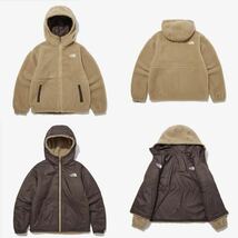 ☆★☆新品☆海外限定☆THE NORTH FACE★WHITE LABEL☆ホワイトレーベル　フリースジャケット　リバーシブル　ブラウン　M ユニセックス_画像2