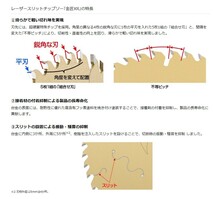 （5枚セット）165mmX50P　金匠ＸＲ　京セラレーザースリットチップソー充電式丸ノコ用　※京セラ最高グレード【新品、メーカー正規仕入品】_画像6