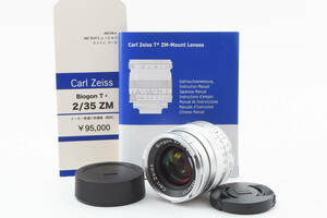 美品 カールツァイス Carl Zeiss Biogon T* 35mm F2 ZM Leica Mマウント レンズ #1014