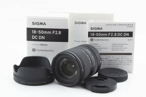 美品 SIGMA 18-50mm F2.8 DC DN Contemporary for FUJIFILM X-mount シグマ フジフイルム 富士フイルム #1024