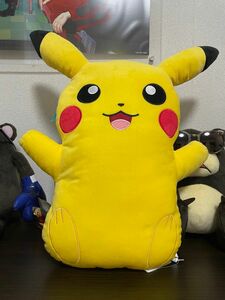 【プライズ景品】未使用/ポケモン めちゃでかピカチュウぬいぐるみクッション