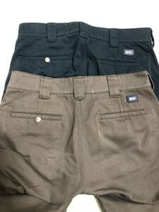 BLUCO スリムワークパンツ ブルコ SLIM WORK PANTS M 色グレーとネイビー ２本組