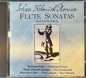【CD】Johan Helmich Roman - Flute Sonatas No 3.4.8.10.11.12. PRCD 9019
