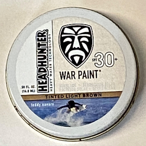 (タイムセール)HEADHUNTER( ヘッドハンター)ワーペイントライトブラウン SPF 30 WAR PAINT フェイスバーム サイズ おすすめ ジンカ ZINKAの画像1