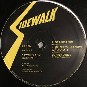 John Forde - Woman / Stardance バレアリック コズミック DJ Harvey