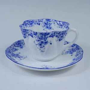  Sherry te Inte .- blue cup & saucer Shelley Dainty Blue