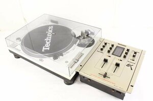 テクニクス ターンテーブル SL-1200MK3D カートリッジ付き(SHURE M44G) ミキサー付き(おまけ) DJ IT0C20KCUW08-Y-A31-byebye