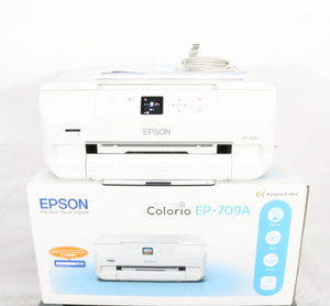 【ト滝】EPSON エプソン EP-709A カラリオプリンター インクジェットプリンタ 外箱 使用ガイド ディスク ケーブル付 DS552DEW38