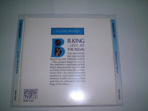 B.B.キング B.B.King「ライブ・アット・ザ・リーガル/Live At The Regal」 輸入盤