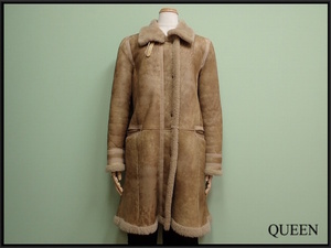 MARGI NALIA real mouton coat *L# Italy made /ma-jine rear /100 size /@A1/23*12*2-21