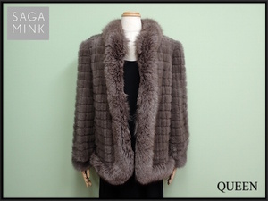 Saga Mink Mink Court/11 □ Sagamink/Grey/Fur/@B1/100 размер/23*12*4-27