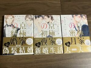 ●京極家の結婚/京極家の初夜/京極家の蜜月●木下けい子●3冊セット●全巻初版帯付●