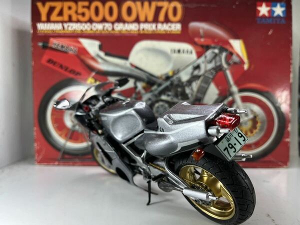 ☆１/１２プラモデル☆タミヤ 絶版ヤマハＹＺＲ５００☆公道仕様カスタム☆塗装済み完成品☆送料無料☆