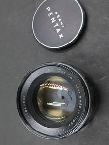 美品　Asahi 初期型　Super-Takumar 55mm f1.8 フード付きM42マウントレンズ