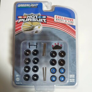 《希少》GREENLIGHT collectibles グリーンライト HOT PURSUIT EXCLUSIVE WHEEL & TIRE MULTIPACK パトカー用 タイヤ パトライト 同梱可