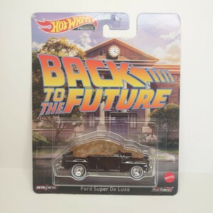 《300円～》ホットウィール Hot Wheels BACK TO THE FUTURE FORD Super De Luxe バックトゥザフューチャー フォード 黒 ミニカー 同梱可