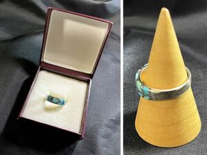 * unused * sterling silver 925*SS turquoise ring * Vintage * ring * natural stone *#13* antique *