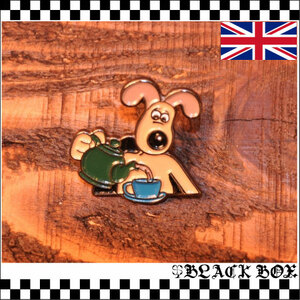 英国インポート Pins Badge ピンズ ピンバッジ ラペルピン Wallace and Gromit ウォレスとグルミット ブラウンベティー イギリス uk GB 184