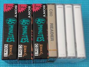 SONY CDixI／NAGAOKA／READER カセットテープ 合計10本「未使用・未開封」